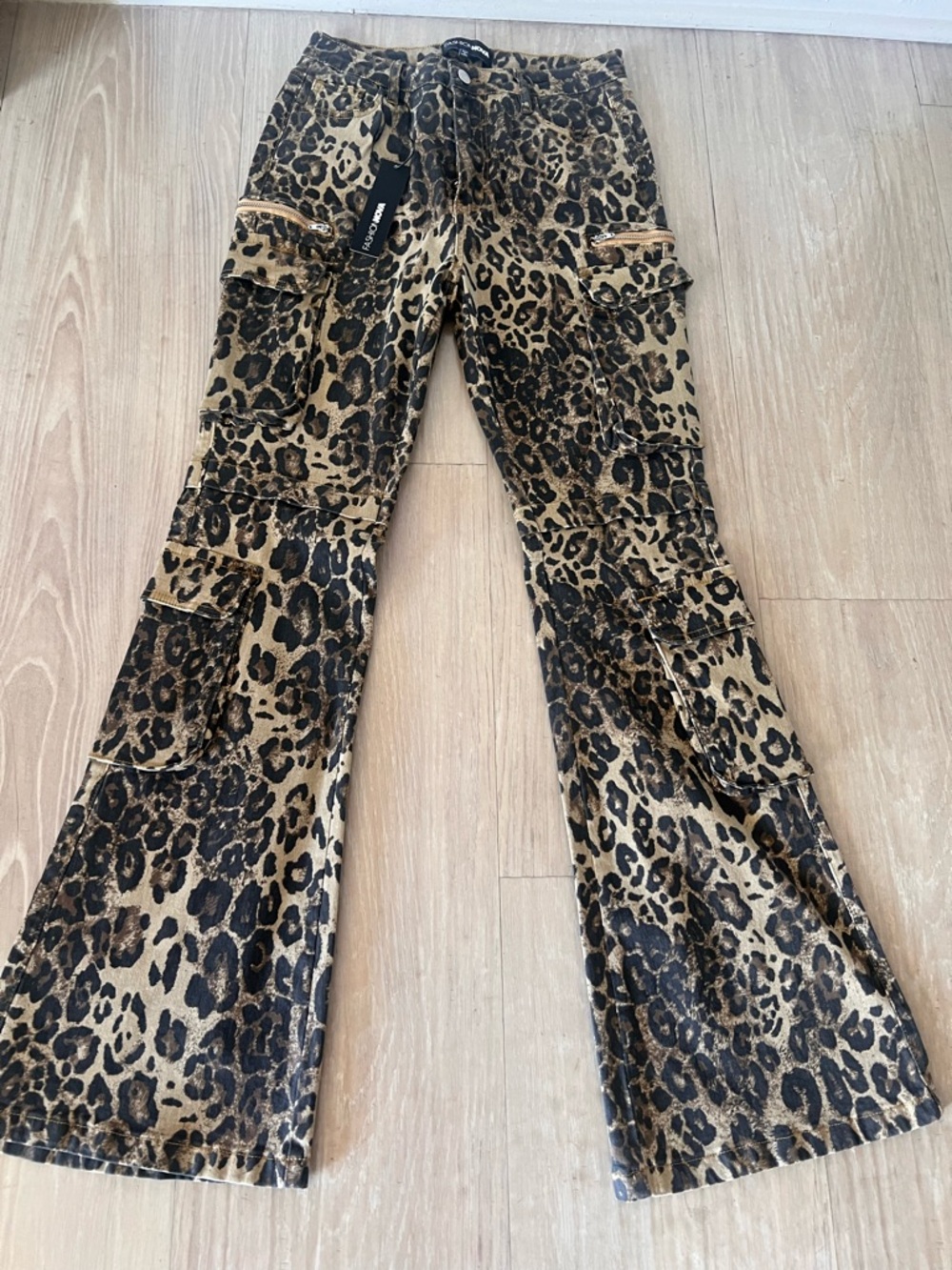 Fashion Nova Brown and Black Leopard Print Pants